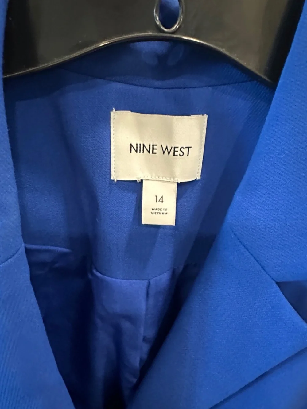 Nine West Bright Blue Double-Breasted Blazer - Picture 2 of 3